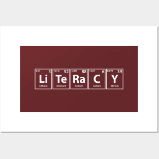 Literacy (Li-Te-Ra-C-Y) Periodic Elements Spelling Posters and Art